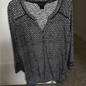 Lucky Brand Print Boho Top